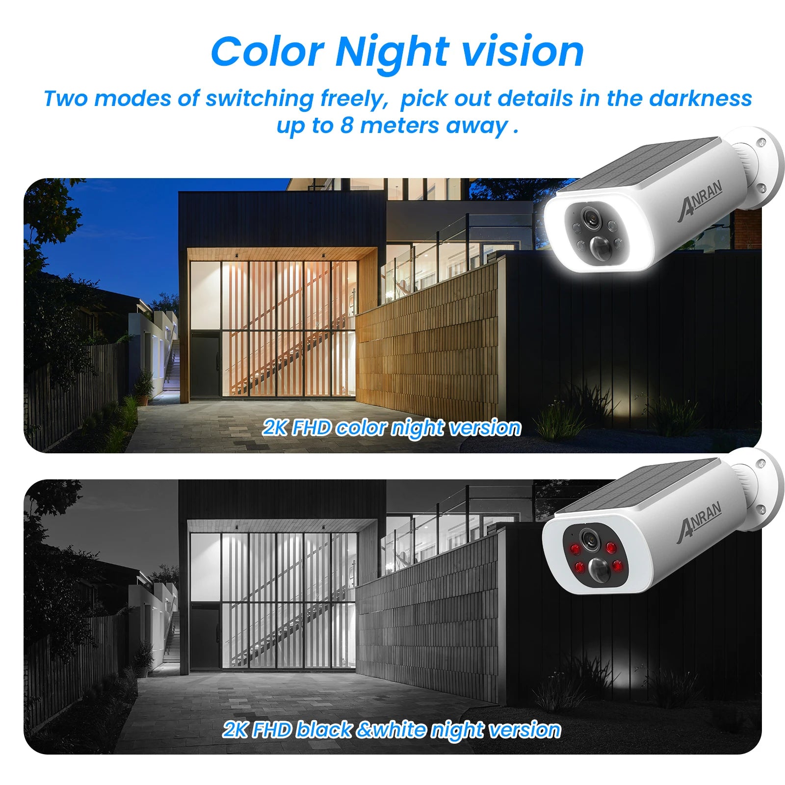 5MP 2K Wireless Solar Security Camera