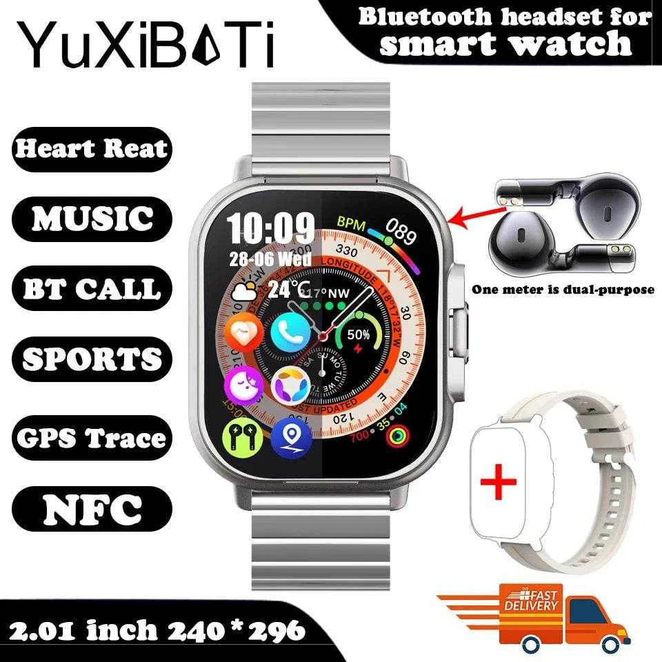 TWS 2-in-1 Smart Watch with Bluetooth