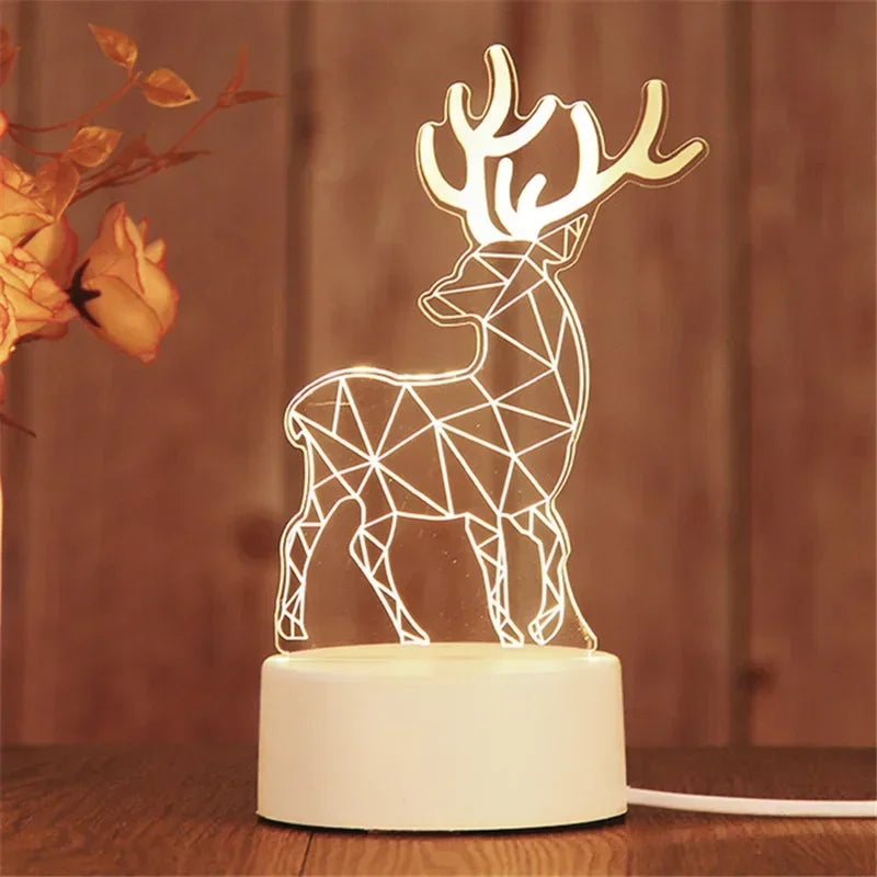 3D Romantic Love Decoration LED Lamp