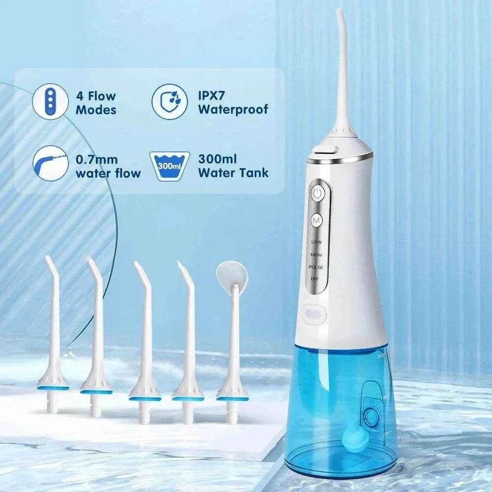 Xiaomi USB Rechargeable Dental Water Flosser with 5 Nozzles & 3 Modes