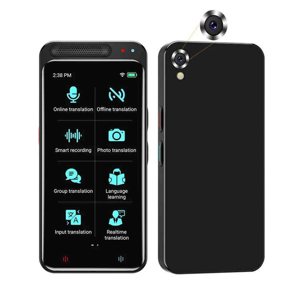 Portable Smart Translator, 134 Languages, Offline/Online, High-Speed Accuracy for Travel