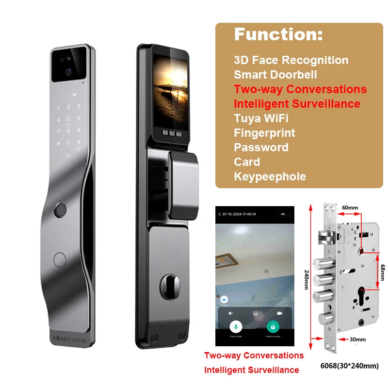 Smart 3D Face Recognition Door Lock