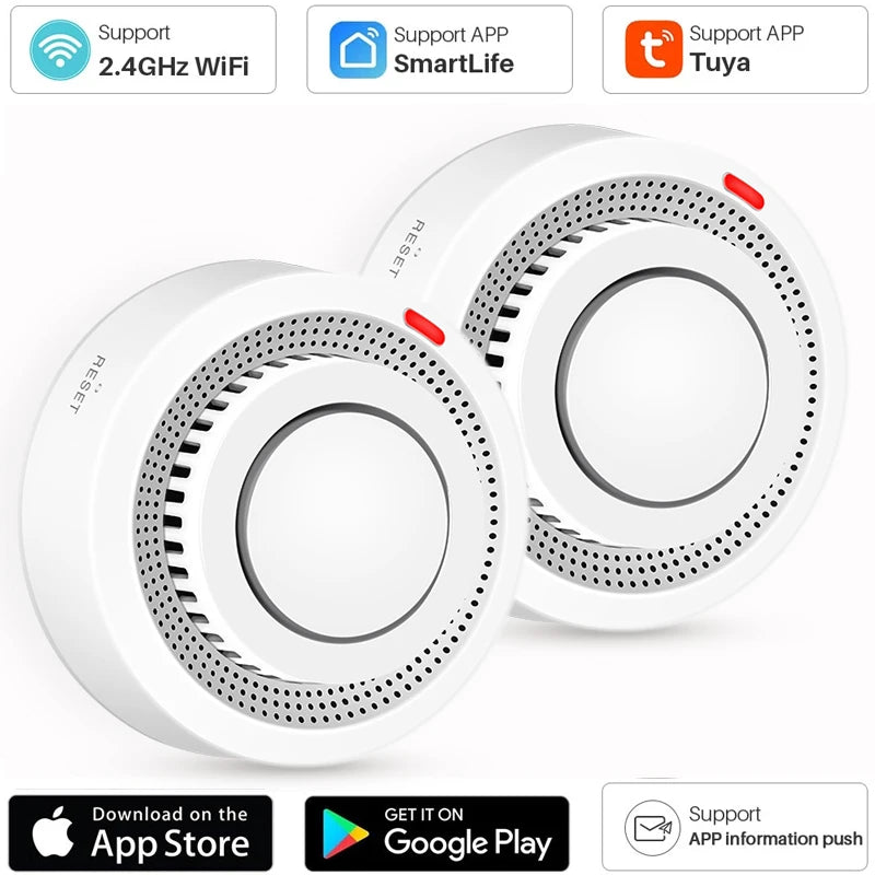 Smart Sensor Wireless Wi-Fi Smoke Detector