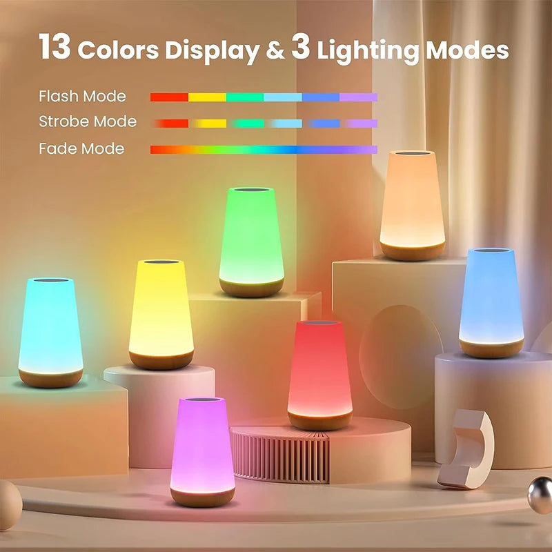 Color Changing Touch Rechargeable Lamp