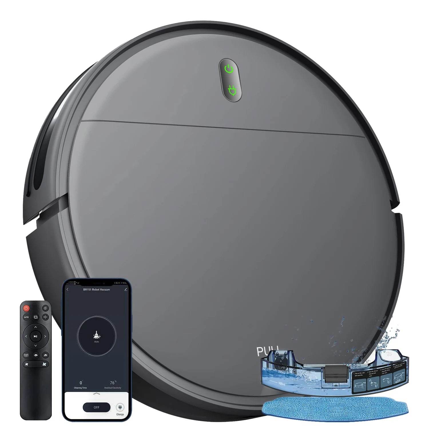 GOOVI BR151 Robot Vacuum – 6000Pa Suction, 3-in-1, Wifi Smart - Novara®