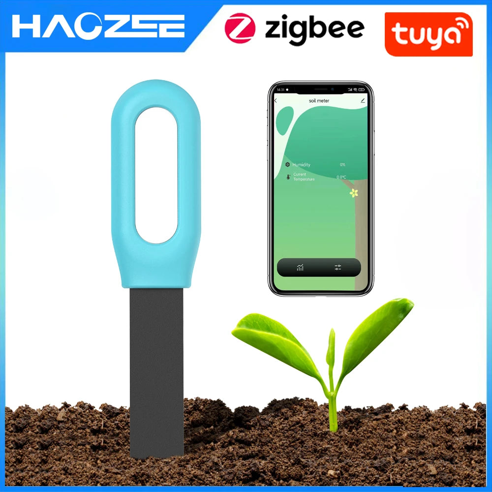 Tuya Smart ZigBee Soil Tester & Thermo Hygrometer for Garden Irrigation Automation - Novara®