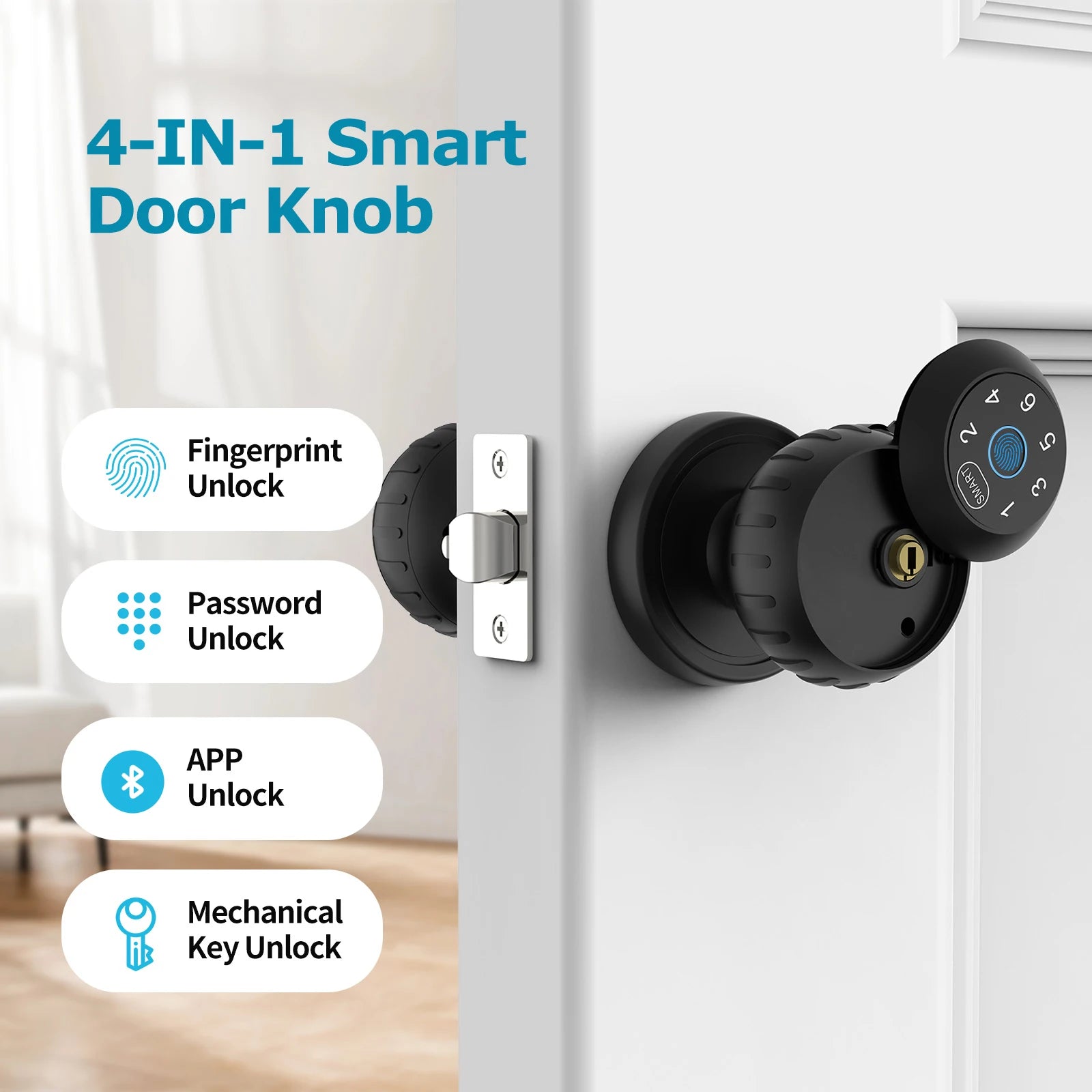 App Remote Control Smart Fingerprint Door Lock