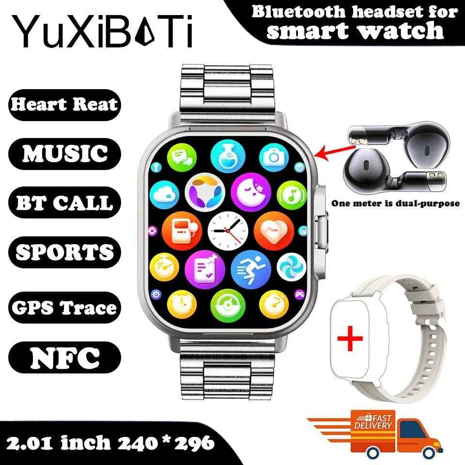 TWS 2-in-1 Smart Watch with Bluetooth