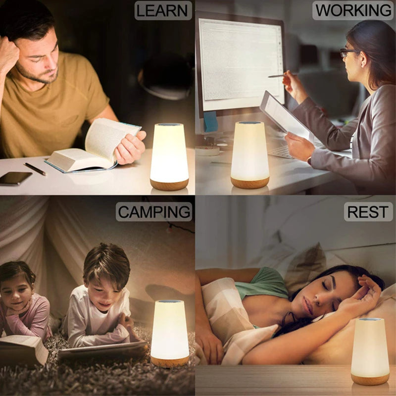 Color Changing Touch Rechargeable Lamp