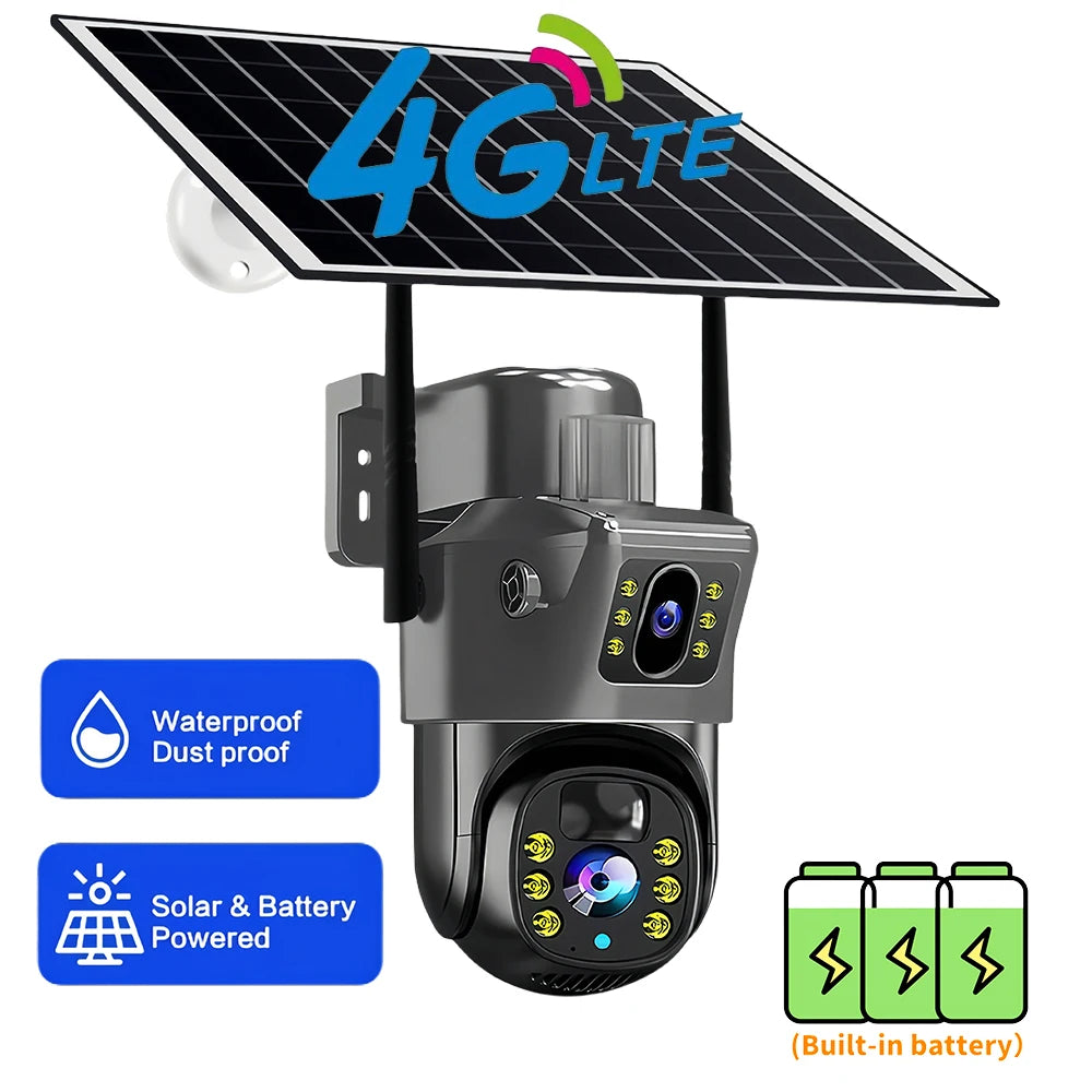 Outdoor 4K 8MP Wireless Solar Camera