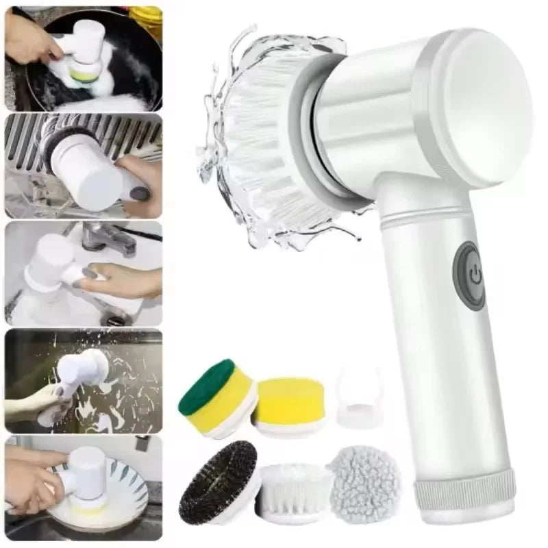 Electric Replaceable Spin Scrubber Brush