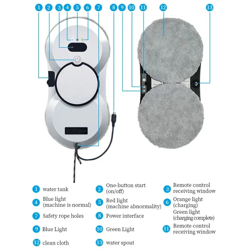 Window Water Spray Cleaning Robot