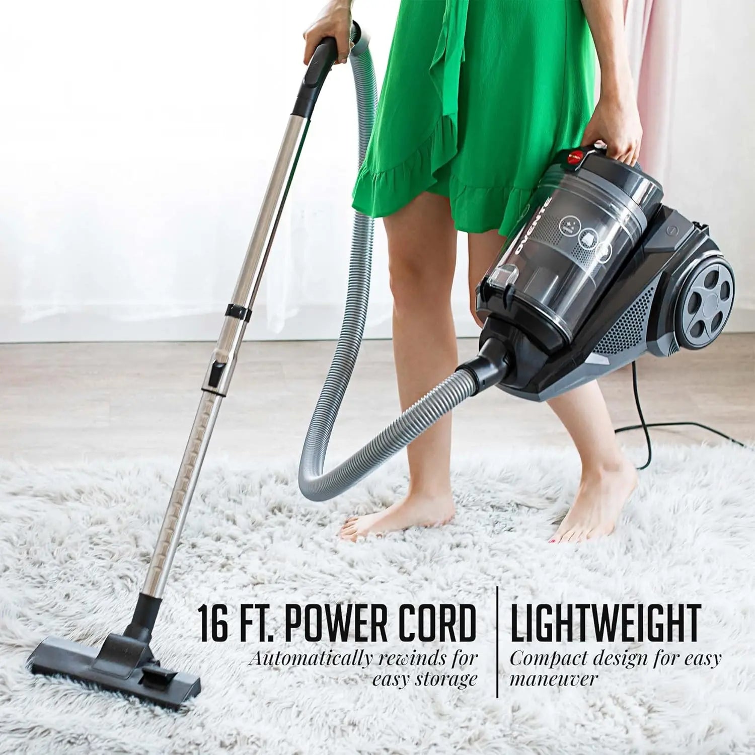 Heavy Duty Electric Bagless Canister Vacuum