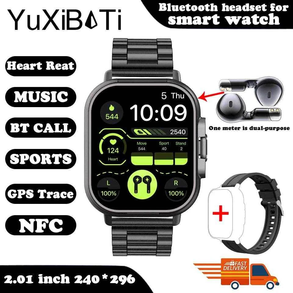 TWS 2-in-1 Smart Watch with Bluetooth