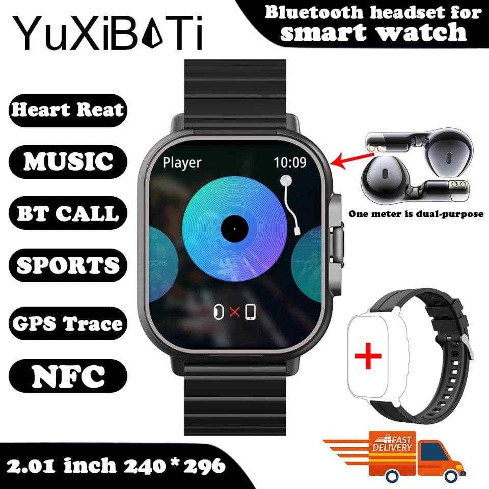 TWS 2-in-1 Smart Watch with Bluetooth