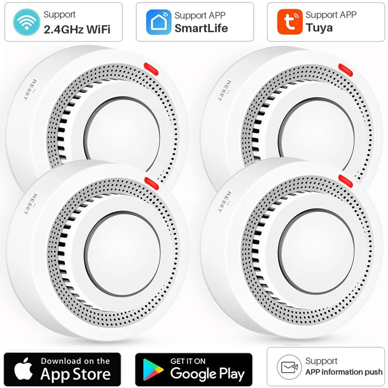 Smart Sensor Wireless Wi-Fi Smoke Detector