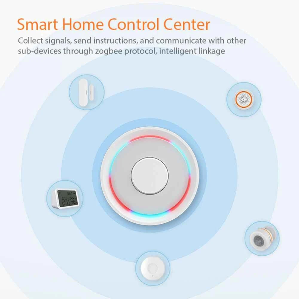 Tuya Smart Life ZigBee Smart Wireless/Wired Gateway Hub Home Smart Bridge Remote Linkage Devices WiFi Central Control Host