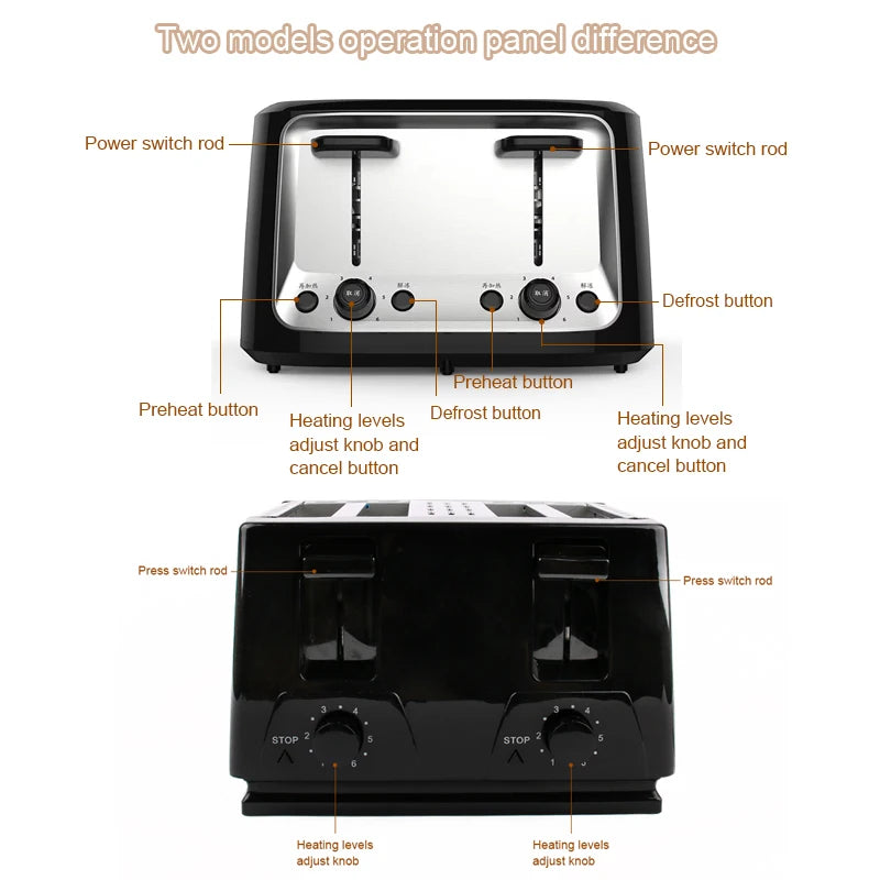 Electric Household Toaster Baking Maker