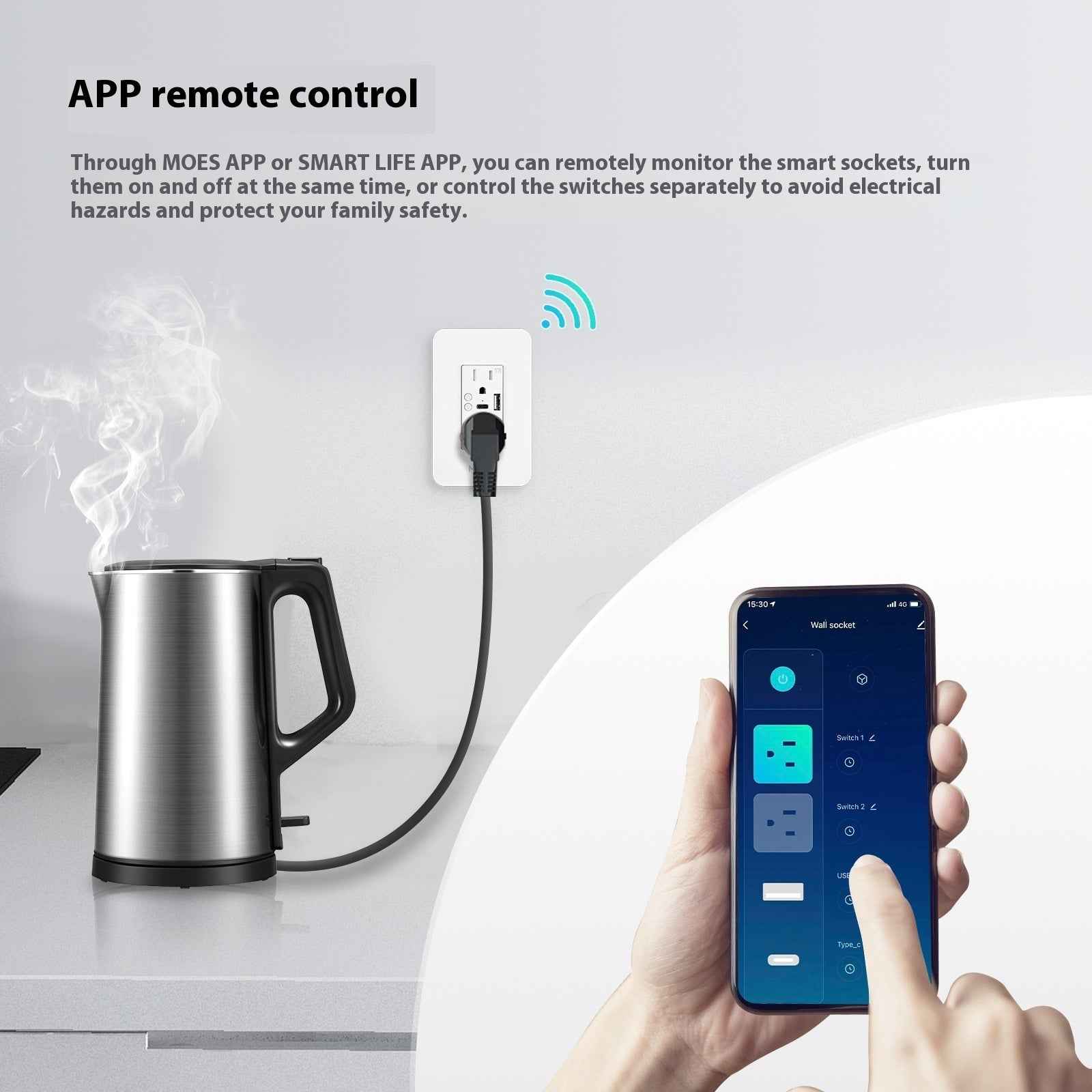 Zone Remote Control Smart Home Socket