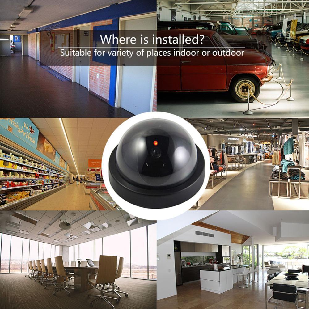 Black Plastic Smart Dummy Dome CCTV Camera