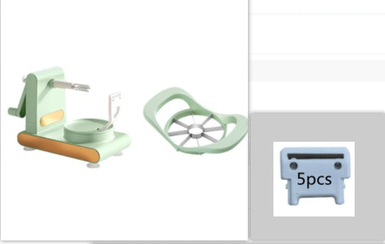 Hand-Cranked Multifunctional Peeler & Cutter