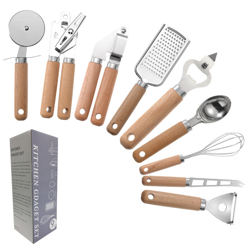 Creative Kitchen Gadget with Wooden Handle