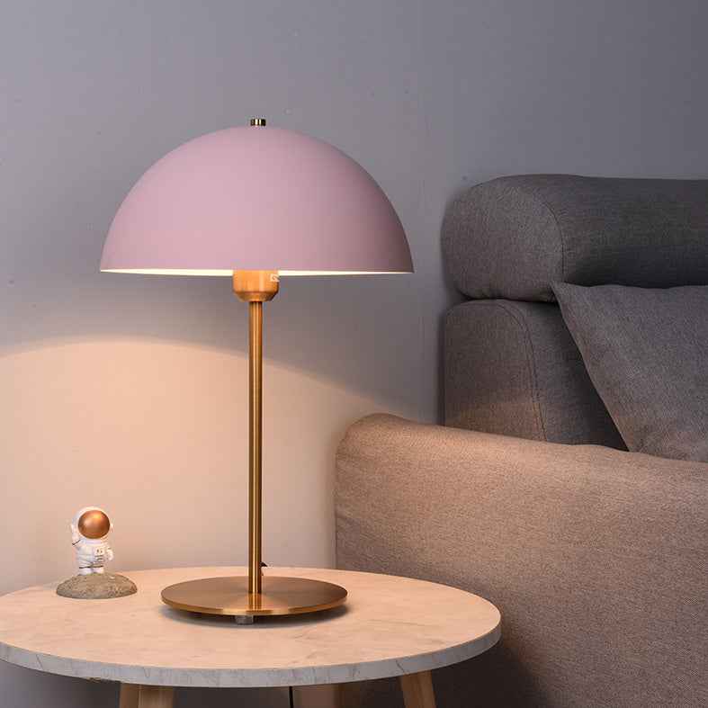 Mushroom Table Lamp Hat Bedroom Bedside Creative Iron LED Table Lamp