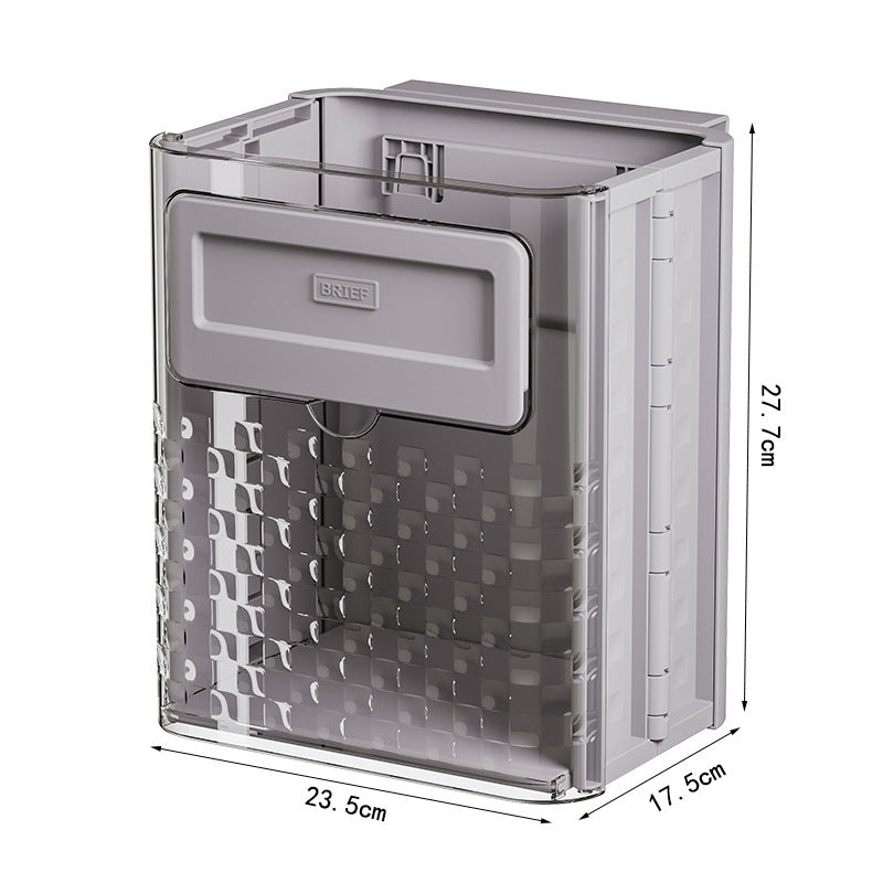Household Kitchen Folding Trash Can