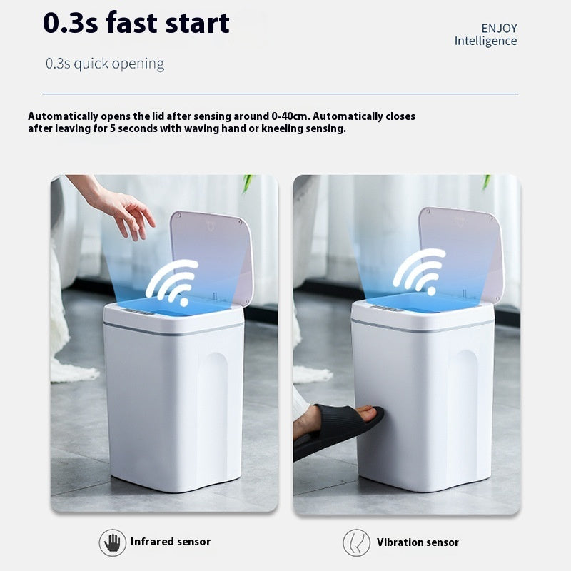 Bathroom Automatic Smart Inductive Ashbin